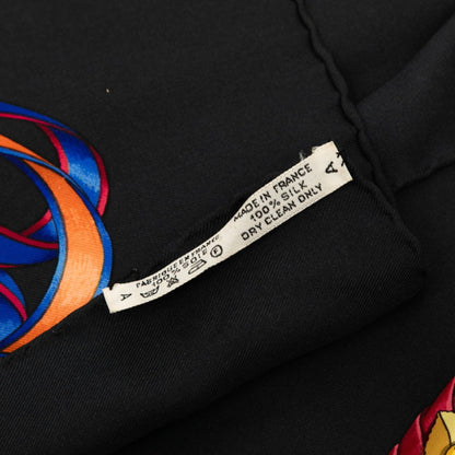 Hermes Herms Carr 90 "Les Rubans Du Cheval" Horse Ribbon Scarf