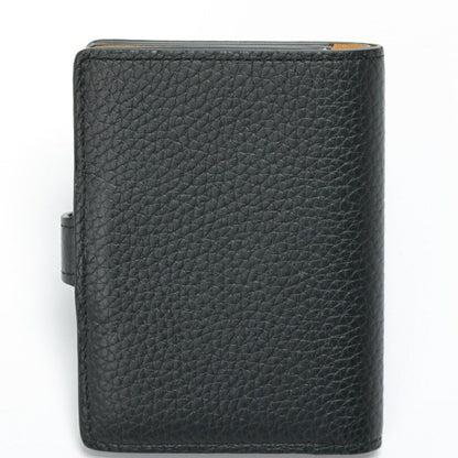 Louis Vuitton Lv Vertical Wallet Compact M81561 Taurillon Leather Noir S-157399