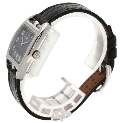 Hermes Herms Ct1.210 Cape Cod Tonneau Watch In Stainless Steel