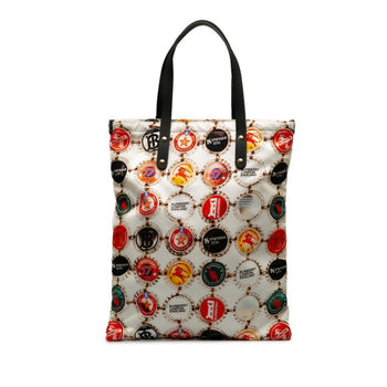 Burberry Bottle Cap Logo Handbag Tote Bag In White