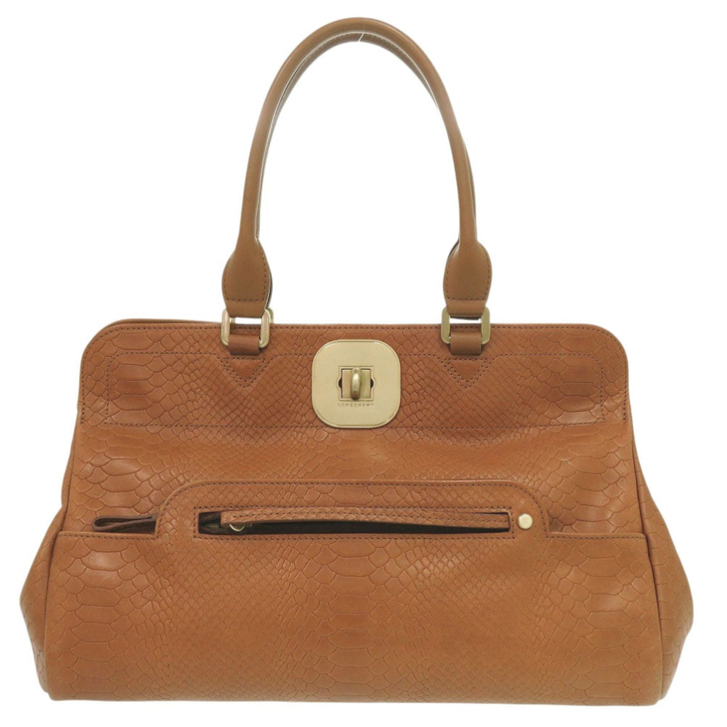 Longchamp Gaby Leather Brown Tote Bag 1526
