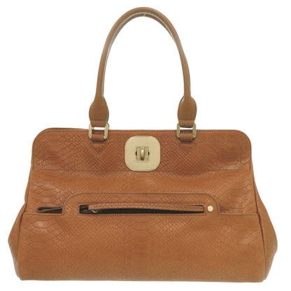 Longchamp Gaby Leather Brown Tote Bag 1526