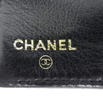 Chanel Coco Mark Wallet A13498 Black Caviar Leather