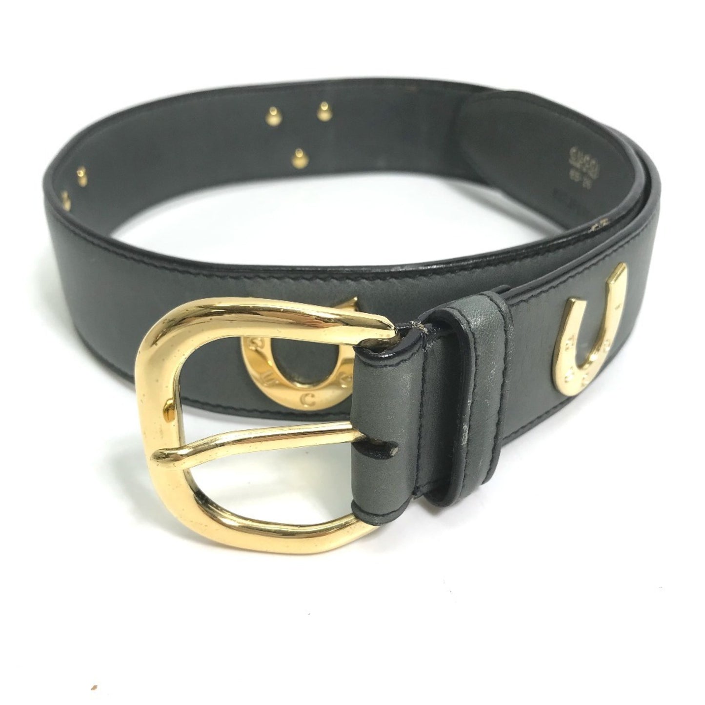 Gucci 037.194.0923 Horseshoe Pants Belt