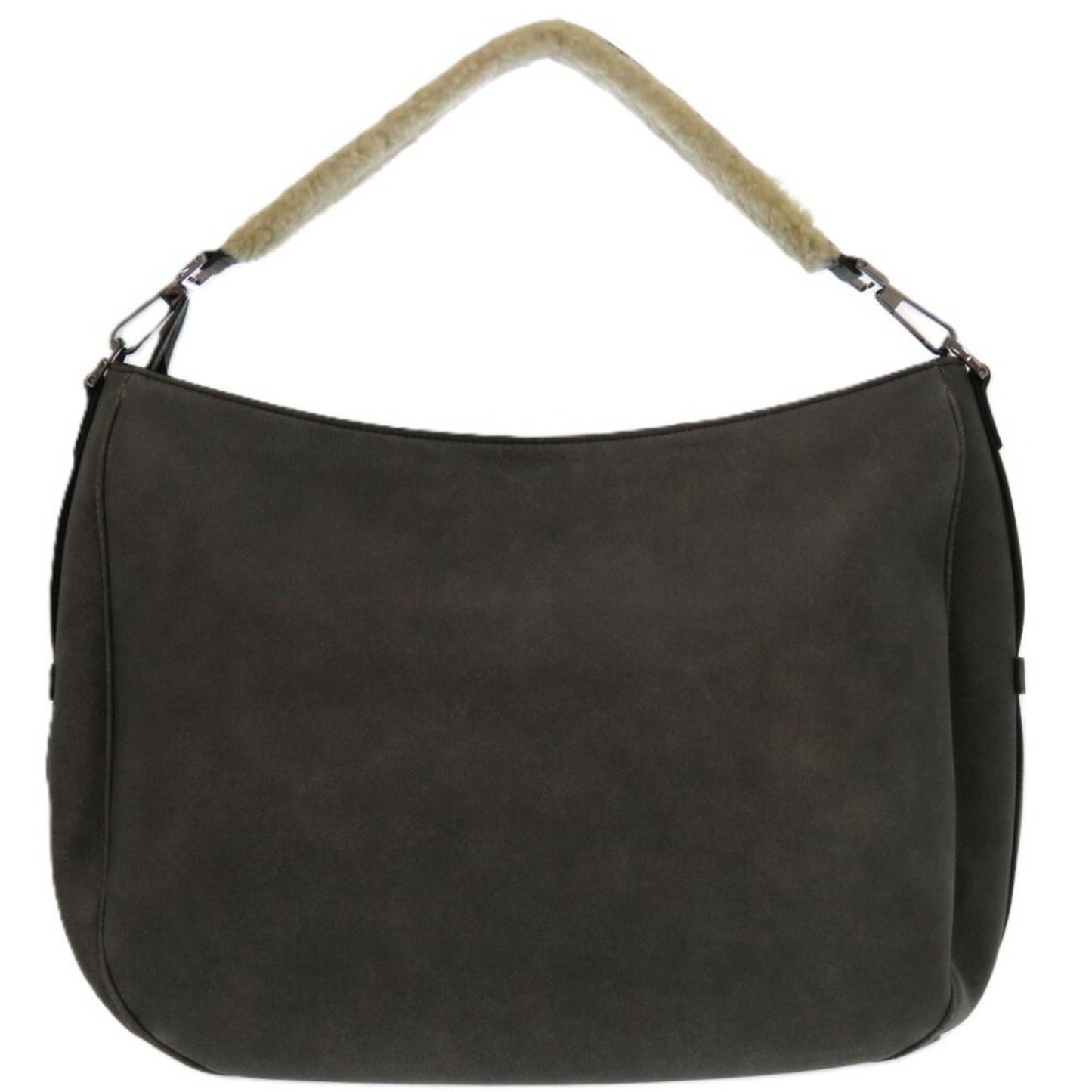 Christian Dior Dior Saddle Shearling 00 Bo 0292 Mouton Gray 1145 Shoulder Bag
