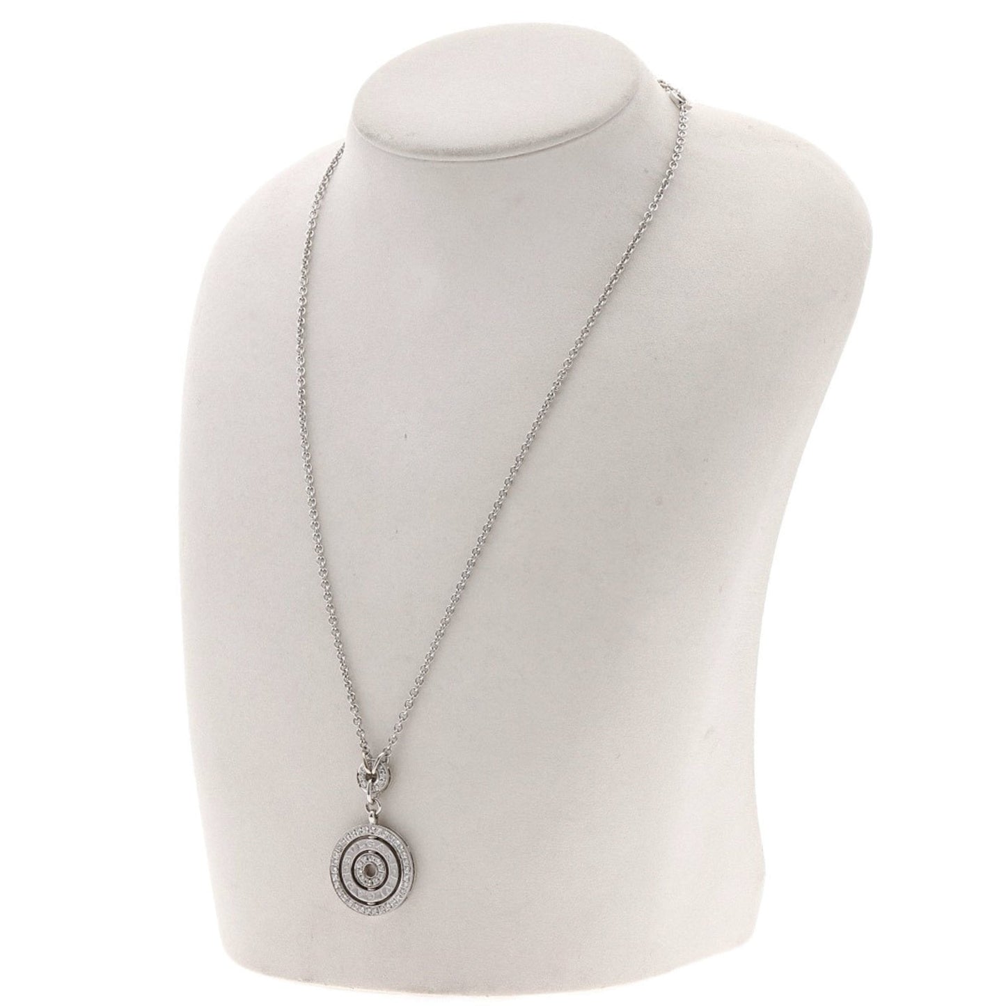 Bvlgari Astrale Cerchi Diamond Necklace In 18K White Gold