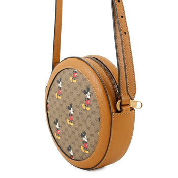 Gucci Disney Collaboration Mini Gg Supreme Round Shoulder Bag 603938 Gucci Mickey