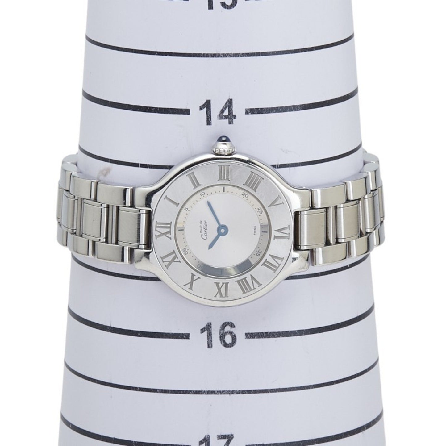 Cartier Must 21 Vantianne W10110T2 Quartz Watch With Silver Dial And Stainless Steel
