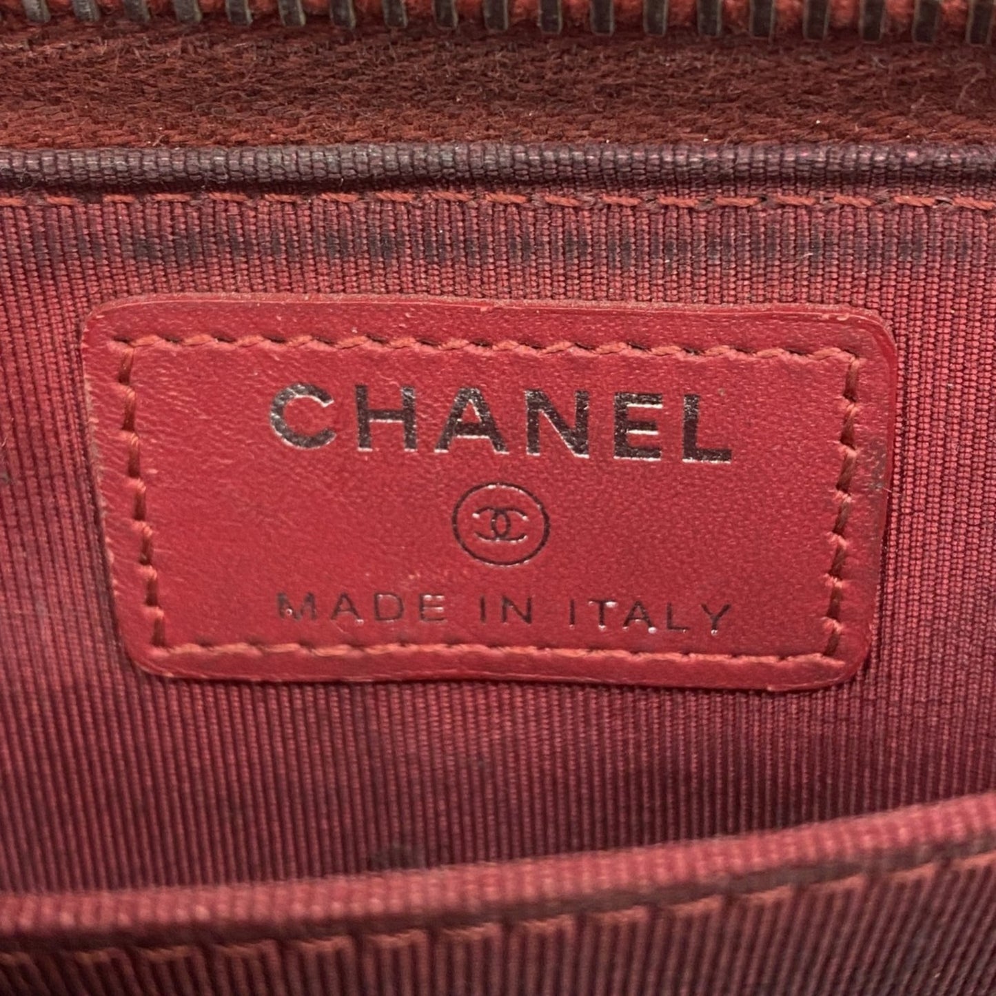 Chanel Wallet/Coin Case Matelasse Caviar Leather Red