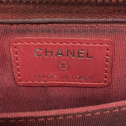 Chanel Wallet/Coin Case Matelasse Caviar Leather Red