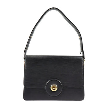 Louis Vuitton Free Run Shoulder Bag M52402 Epi Leather Black Gold Hardware Turnlock Vuitton