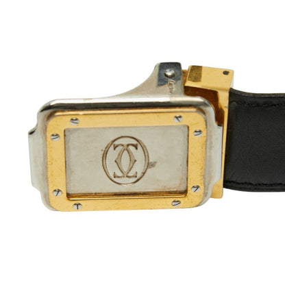 Cartier Santos Belt Black Leather