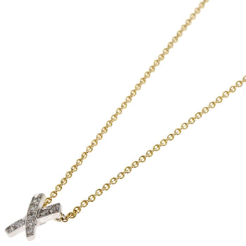 Tiffany Paloma Picasso Kiss Diamond Necklace In Platinum Pt950