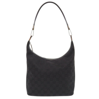 Gucci 01234 203419 Gg Canvas Black Shoulder Bag 0639Gucci