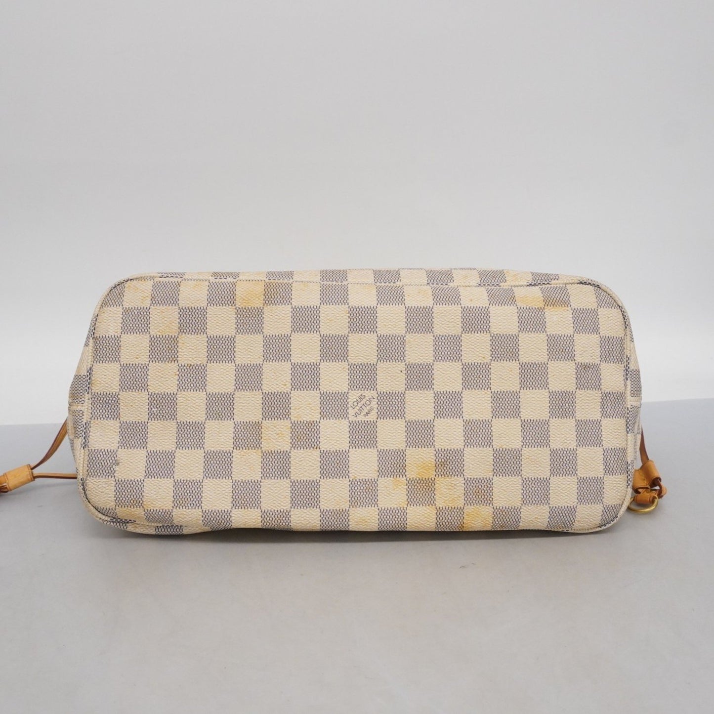 Louis Vuitton Damier Azur Neverfull Mm Tote Bag N51107 White