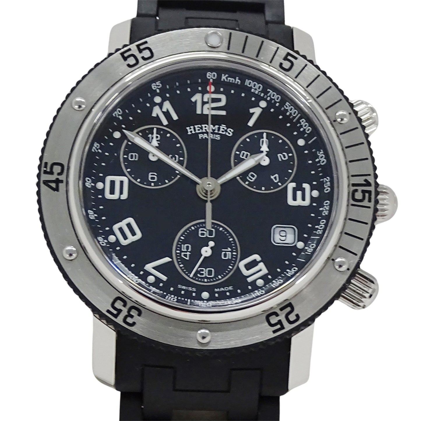 Herms Clipper Diver Chronograph Men'S Watch
