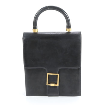 Christian Dior Leather Tote Handbag Black