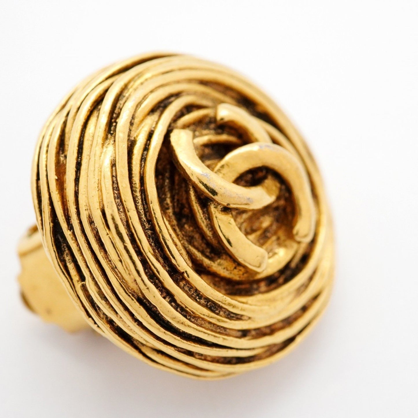 Chanel Coco Mark Circle Earrings