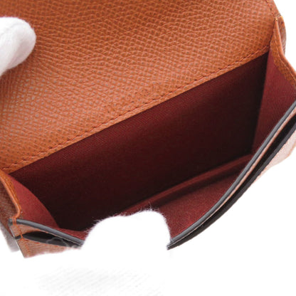 Salvatore Ferragamo Gancini Business Card Holder/Card Case In Calf Leather