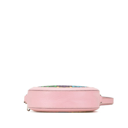 Gucci Gg Psychedelic Shoulder Bag 603938 Pink Multicolor Pvc Leather