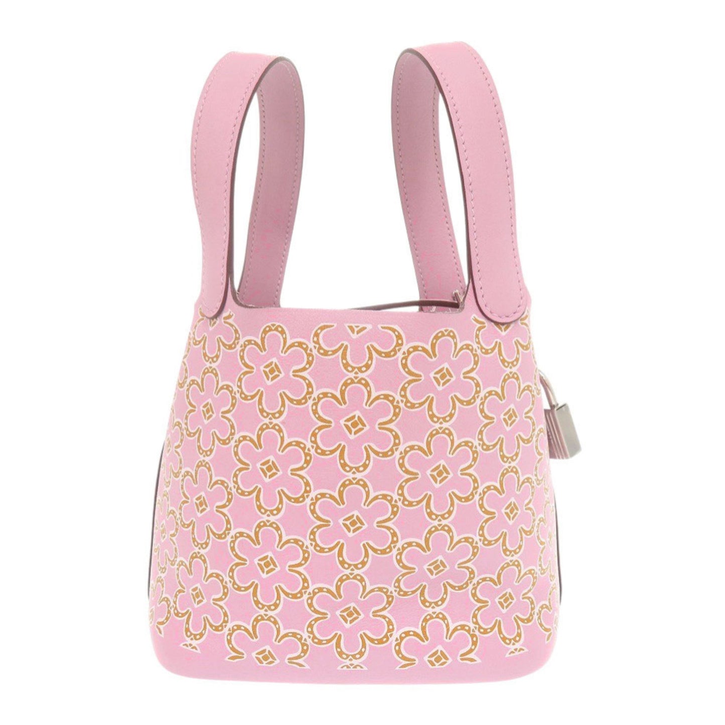 Herms Picotin Lock Micro Lucky Daisy Handbag In Swift Leather