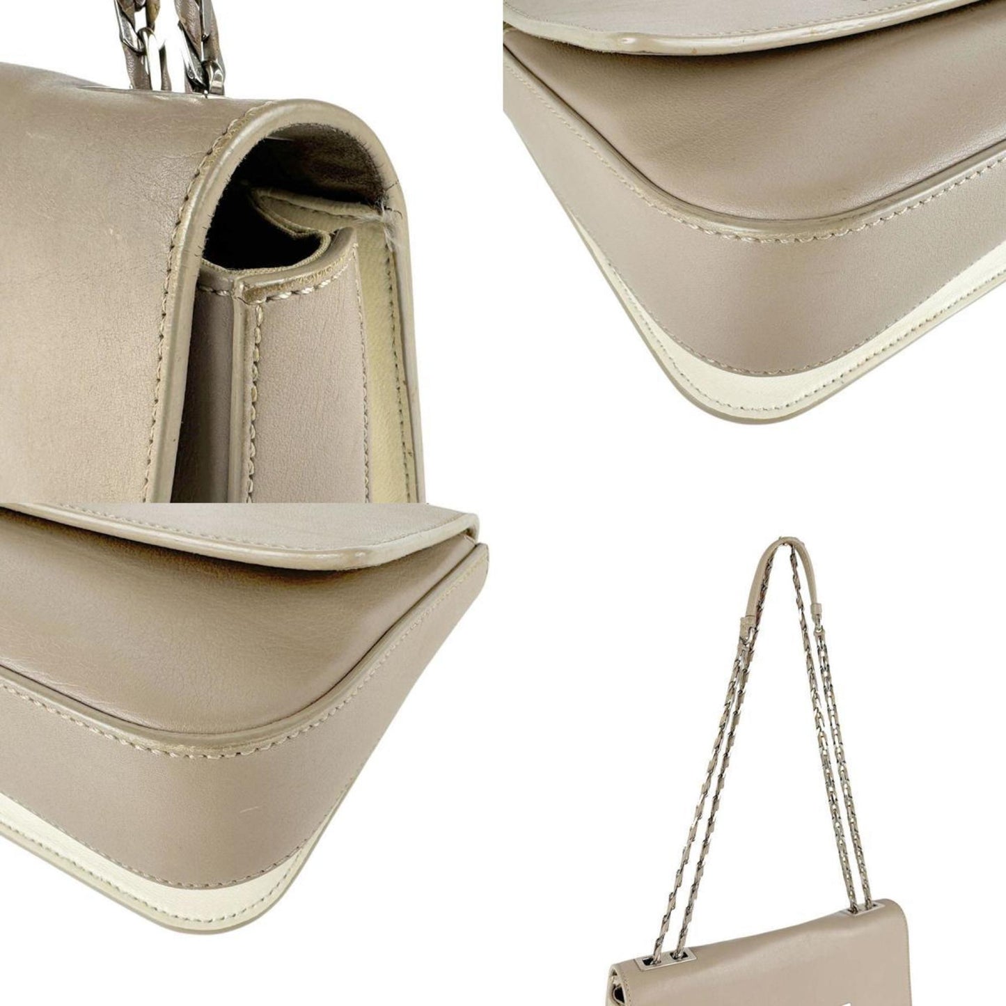 Fendi Tre Baguette Shoulder Bag In Leather