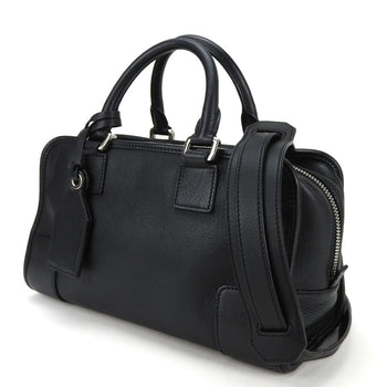 Loewe Handbag Amazona 28 Leather Black Anagram
