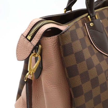 Louis Vuitton Damier Normandy Handbag Shoulder Bag Brown Magnolia Pink N41488