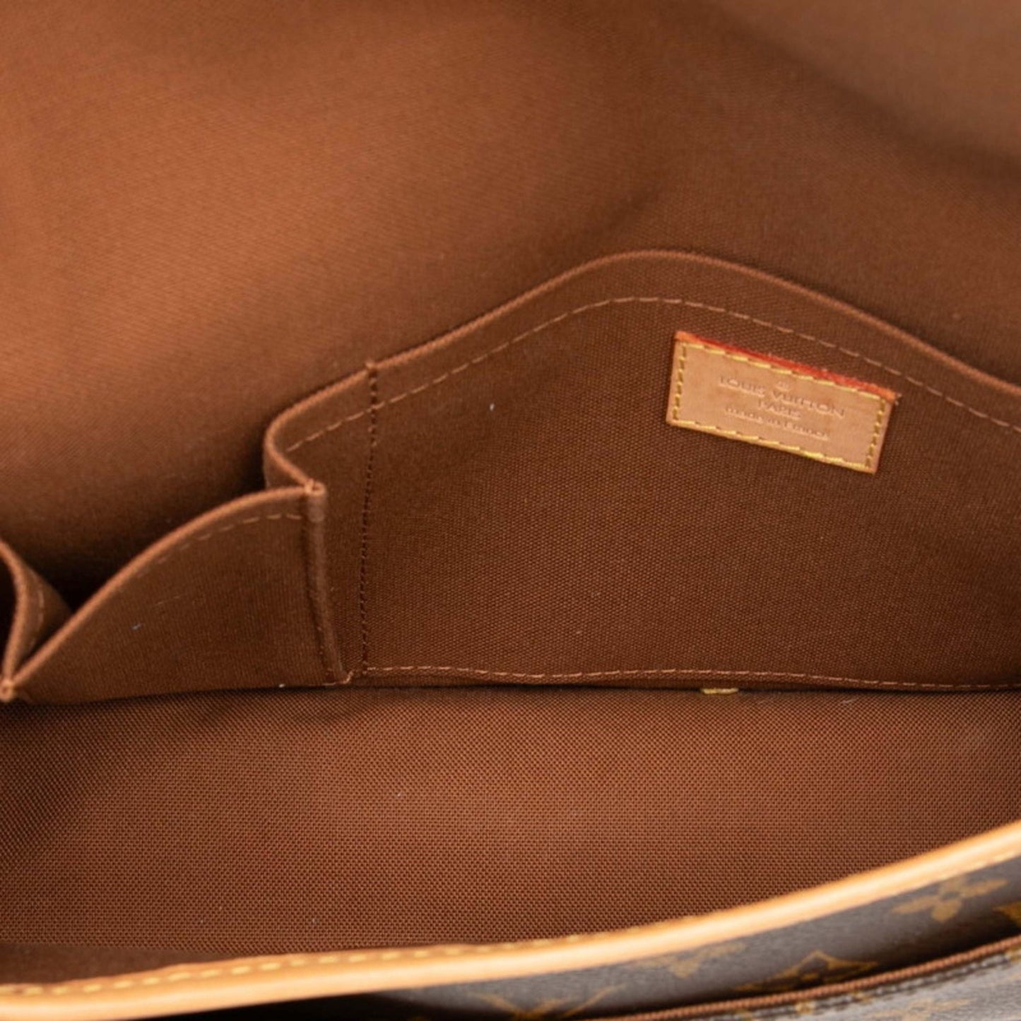 Louis Vuitton Monogram Sologne Shoulder Bag M42250 Brown Leather