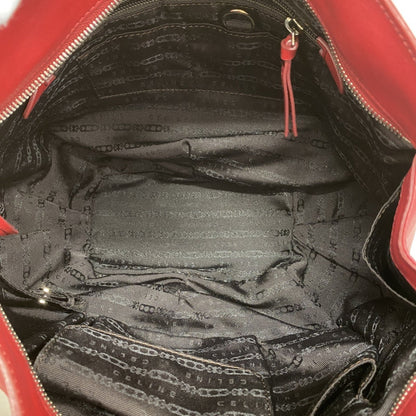 Celine Shoulder Bag Leather Red