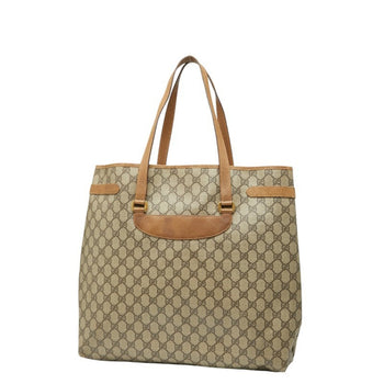 Gucci Gg Supreme Tote Bag 3902061 Brown Leather