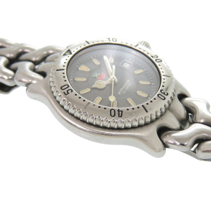 Tag Heuer Cell Date Wg1313-2 Stainless Steel Gray Quartz Watch 0667Tag Heuer