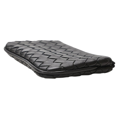 Bottega Veneta Intrecciato Wallet/Coin Case Black Leather