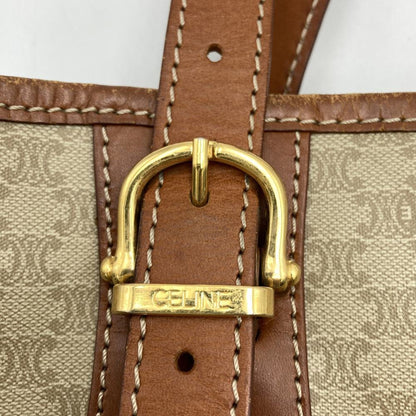 Celine Macadam M95 Tote Bag Shoulder Bag/Leather Beige