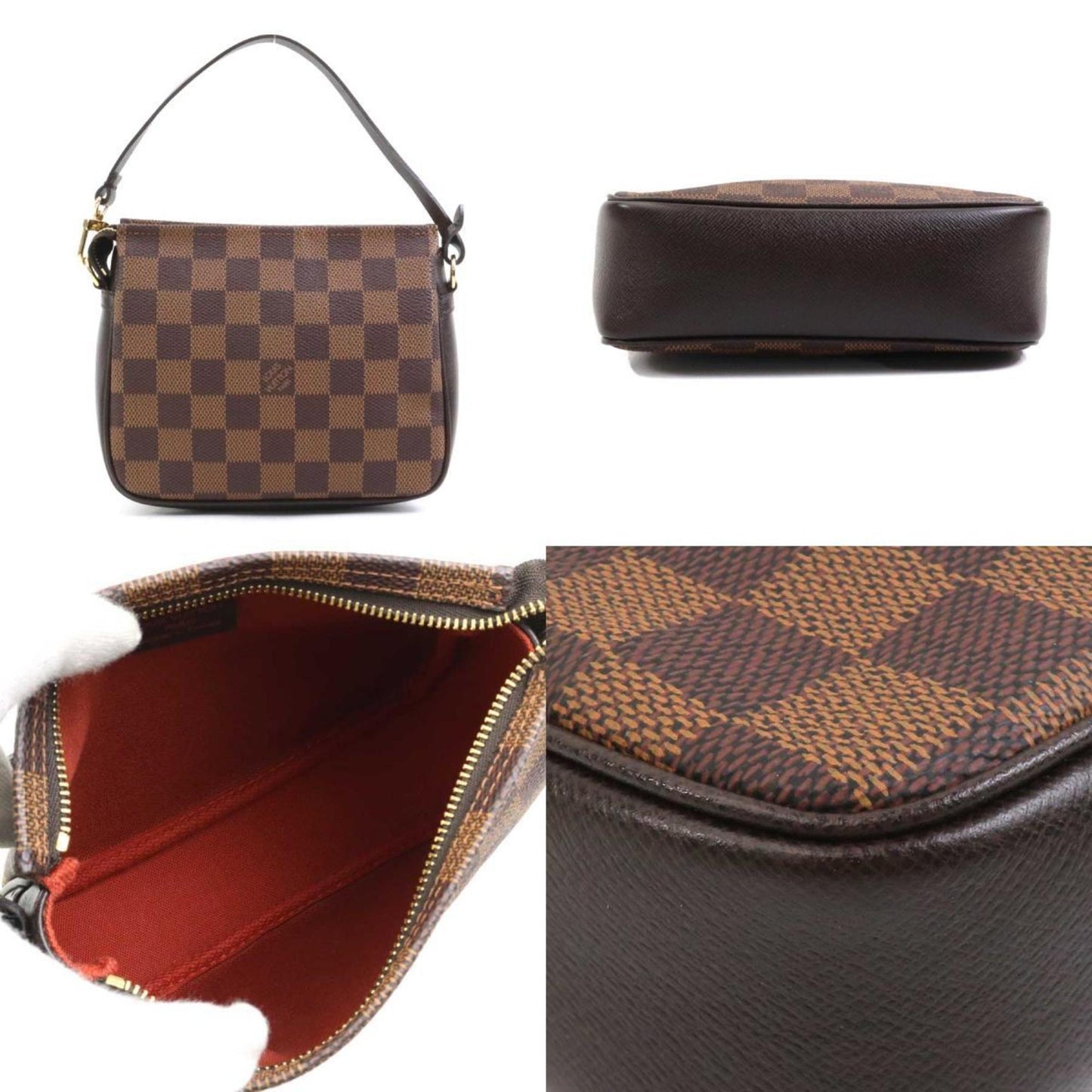 Louis Vuitton Damier Truth Makeup Handbag In Canvas And Ebene Leather