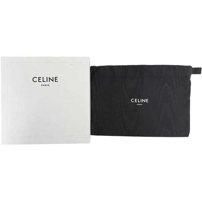 Celine Mini Pouch F-24383 White/Brown Triomphe Print 4M1622Czj Pvc Leather W-Ie-3274