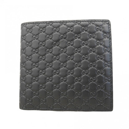 Gucci Micro Guccissima Wallet 150413 Leather Black