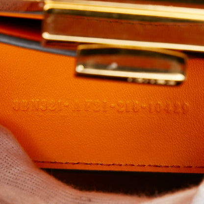 Fendi Peekaboo Iseeu Medium Handbag 8Bn321 Orange Leather