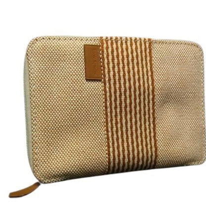 Hermes New Fool'S Purse Pm Orange Canvas Wallet/Coin Case