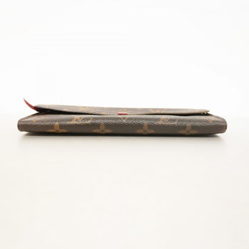 Louis Vuitton Monogram Portefeuille Emilie Long Wallet M60136 Brown Rouge