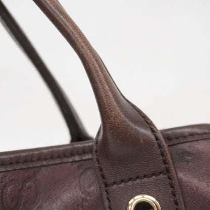 Gucci Tote Bag Guccissima Princess 163805 Leather Brown Champagne