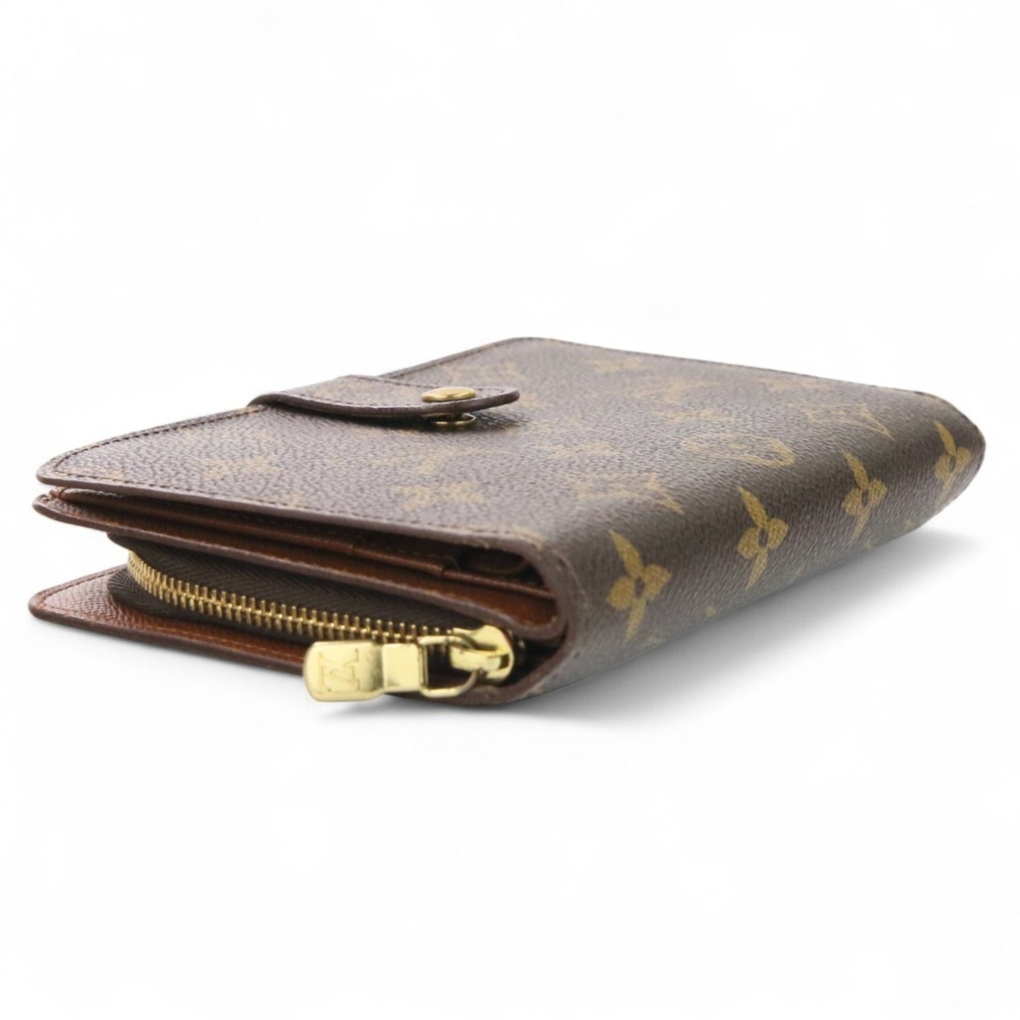 Louis Vuitton Porte Papier Zip Bifold Wallet M61207 Brown