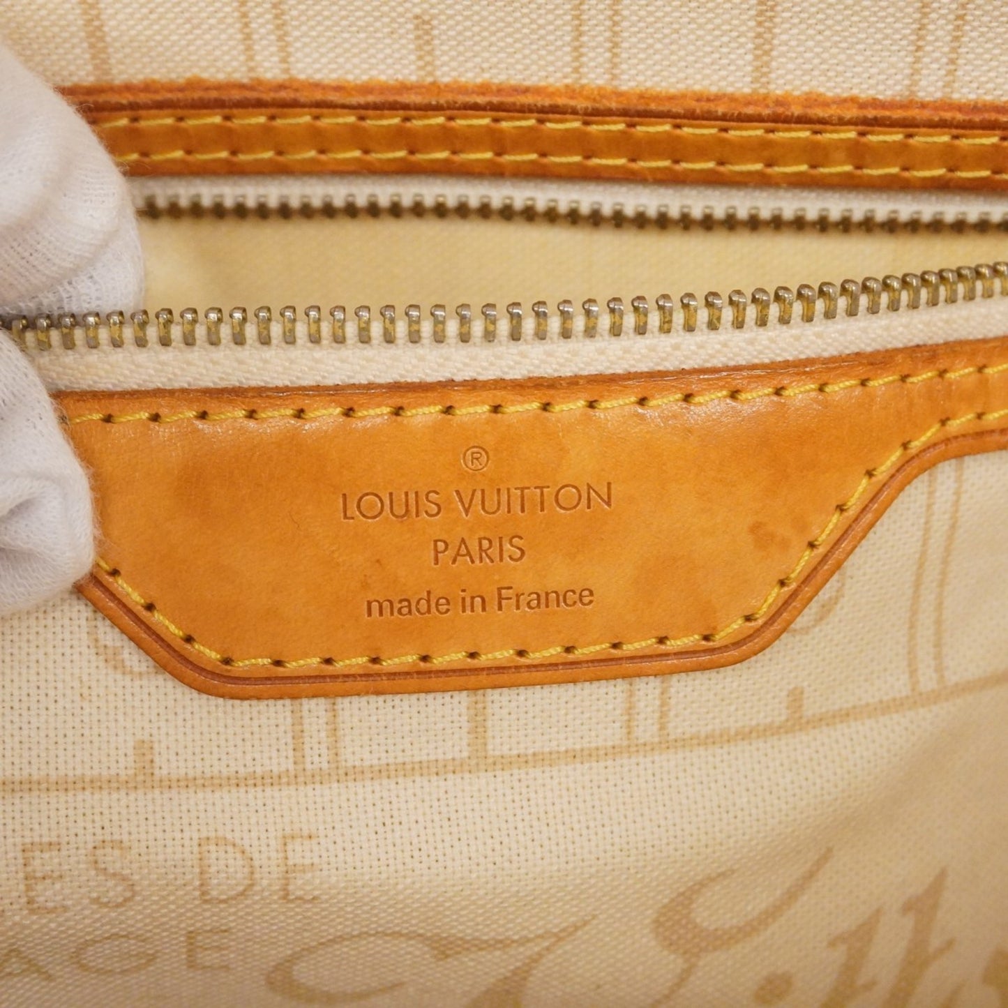 Louis Vuitton Damier Azur Neverfull Pm Tote Bag N51110 White