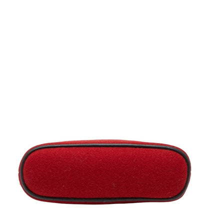 Hermes Bolide Pouch 20 Red Wool
