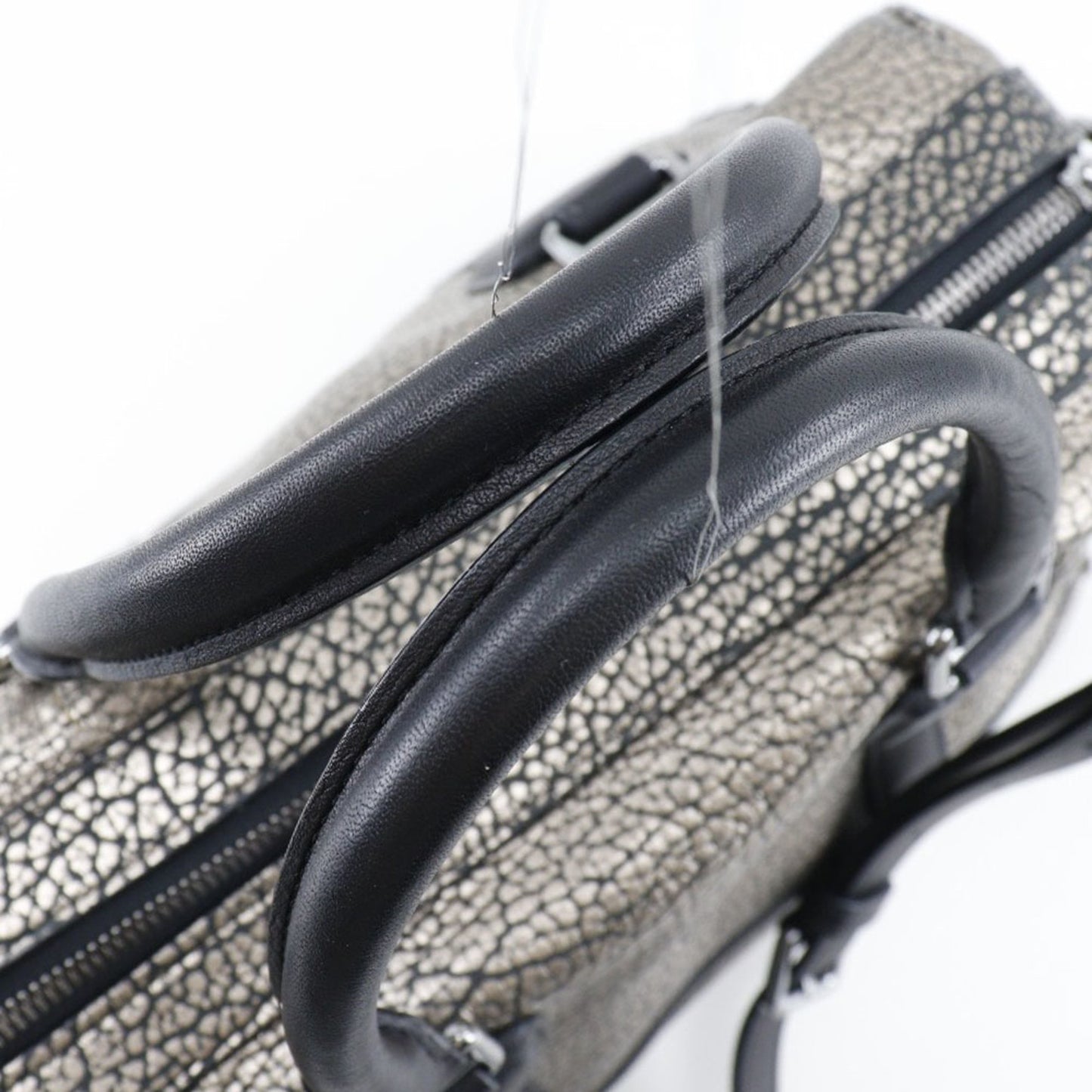 Loewe 2Way Shoulder Handbag Mini Boston Calf Black/Silver