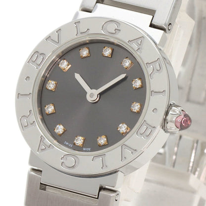 Bvlgari Bbl23C6Ss 12 12P Diamond Watch Stainless