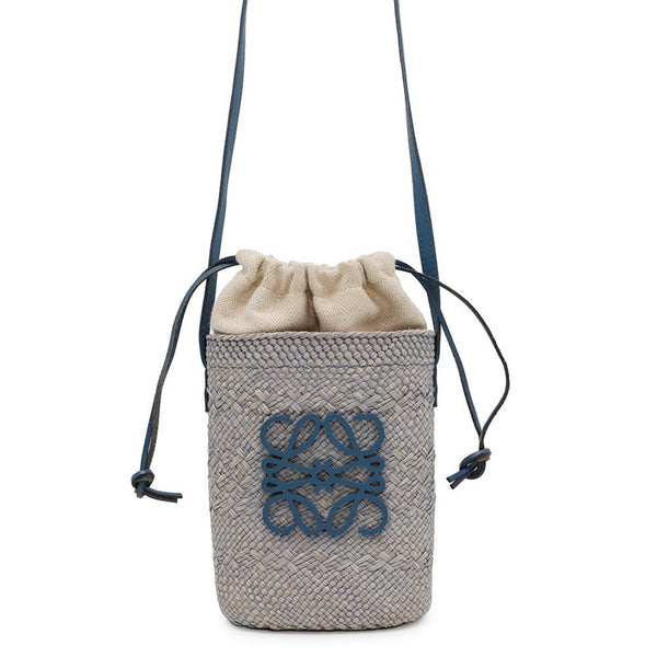 Loewe Square Pocket Shoulder Bag In Iraka Palm Calfskin Leather C630G35X01