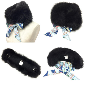 Hermes Hermes Tippet Fox Fur Fur Collar Collar Scarf Stole