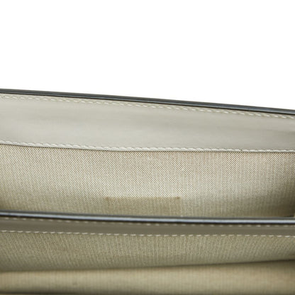 Marni Trunk Shoulder Bag Gray Leather