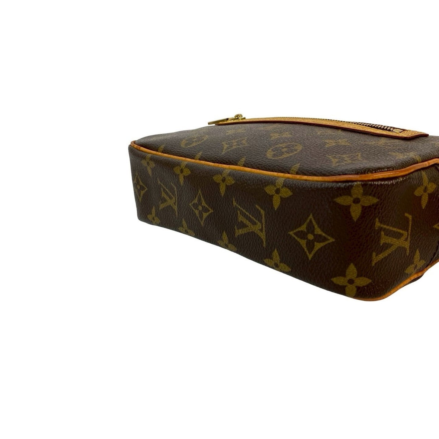 Louis Vuitton Pochette Cite Monogram Leather Semi-Shoulder Bag/One-Shoulder Bag Brown 31815